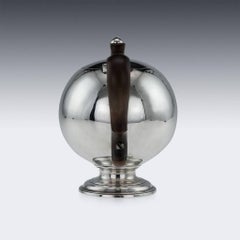 Antique 18th Century George I Scottish Solid Silver Bullet Tea Pot, circa 1725