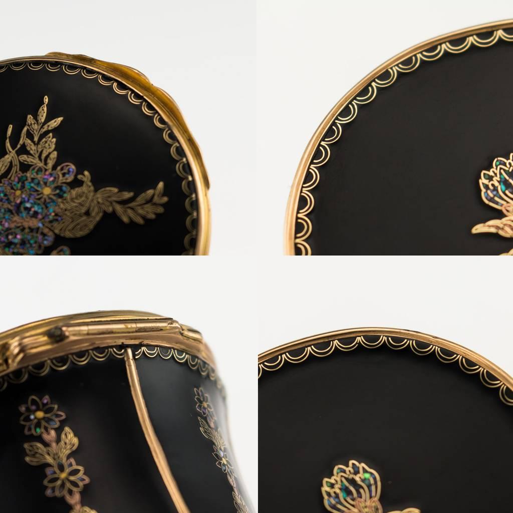 Antique 19th Century French 18-Karat Gold-Mounted Snuff Box, circa 1800 7