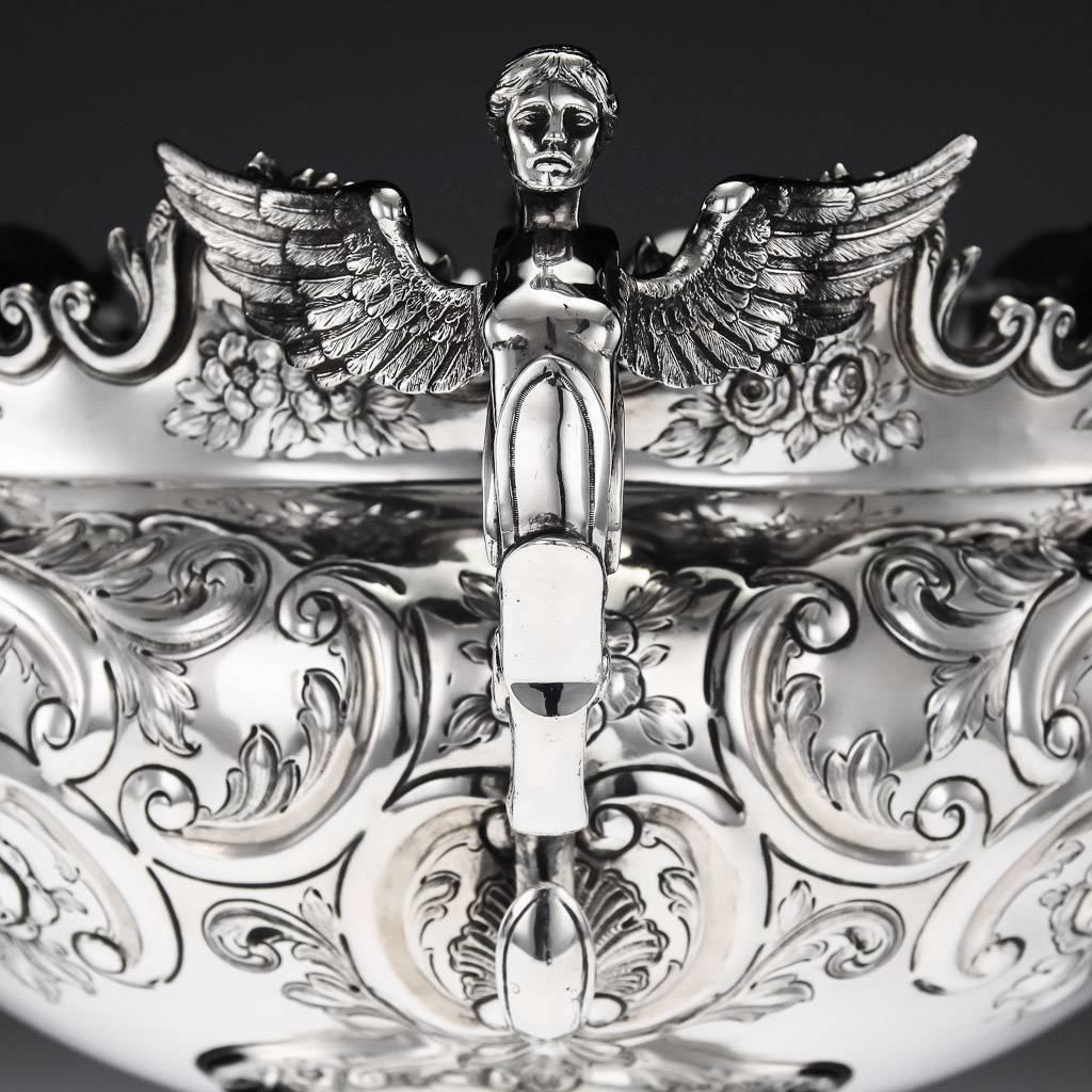 solid silver punch bowl