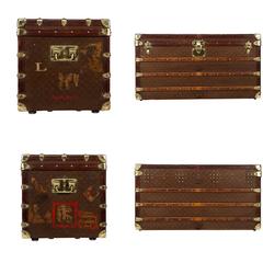 Antique Louis Vuitton Monogram Haute Courier, Steamer Trunk, circa 1910