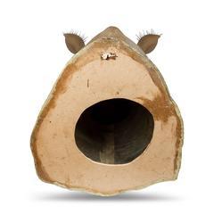 Massive Faux African Taxidermy Acrylic Hanging Rhino Head