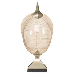 Caparazón de tortuga "rubia" del siglo XX sobre montura de metal, Anthony Redmile London, c.1970
