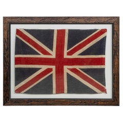 Vintage 20th Century Glass To Glass Framed Union Flag c.1940
