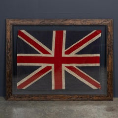 Vintage 20th Century Glass To Glass Framed Union Flag c.1940