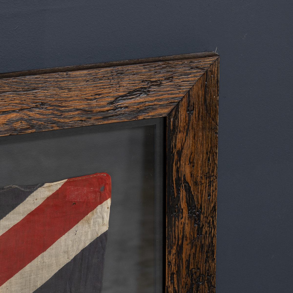 Other Vintage 20th Century Glass To Glass Framed Union Flag c.1940 For Sale