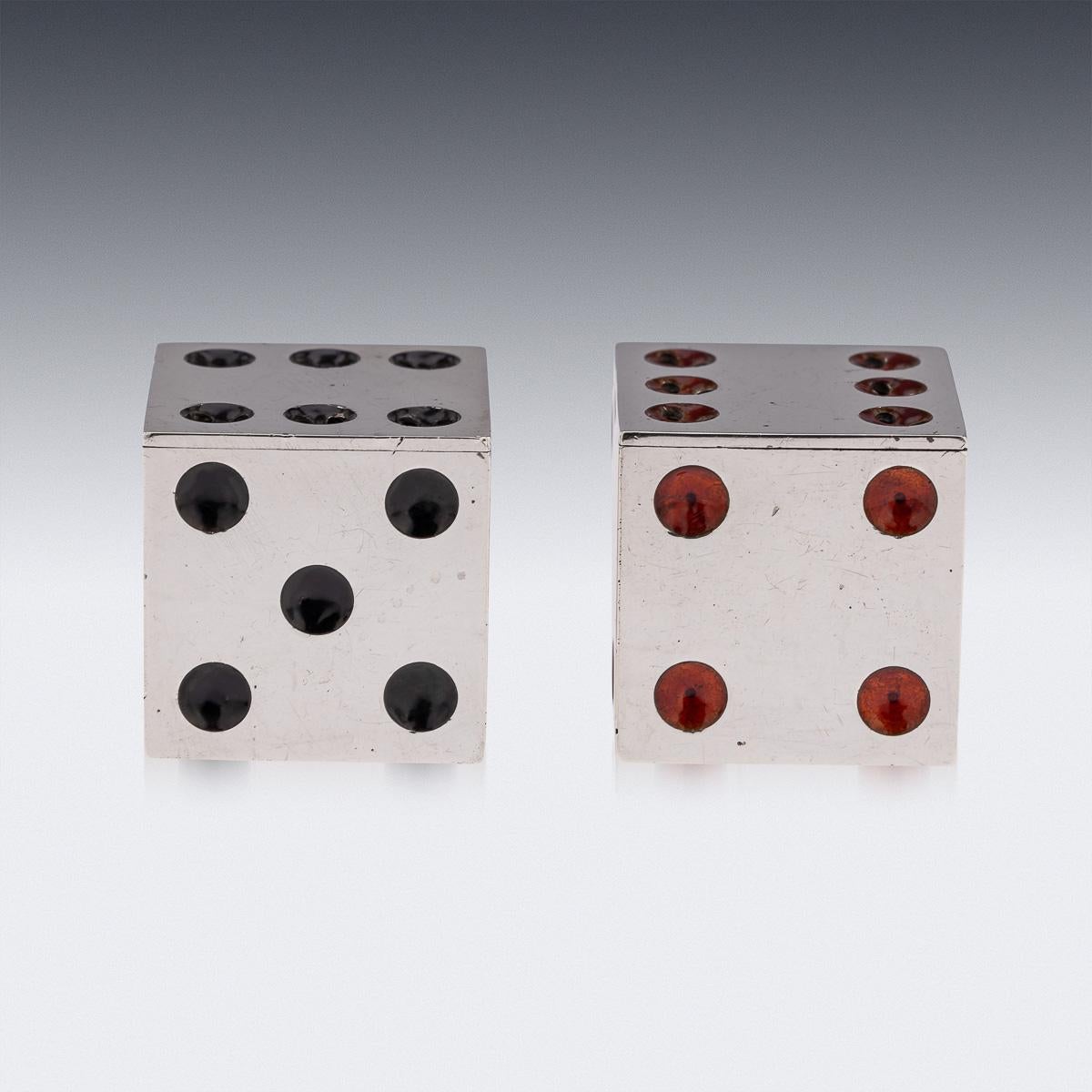 Argento Antico dado scozzese in argento e smalto del 20° secolo, Hamilton & Inches c.1911 in vendita