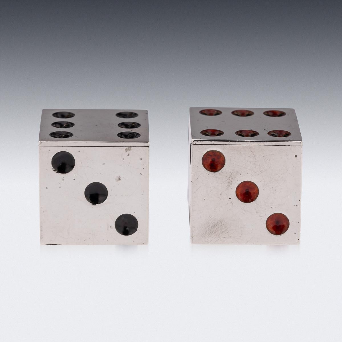 Antico dado scozzese in argento e smalto del 20° secolo, Hamilton & Inches c.1911 in vendita 1