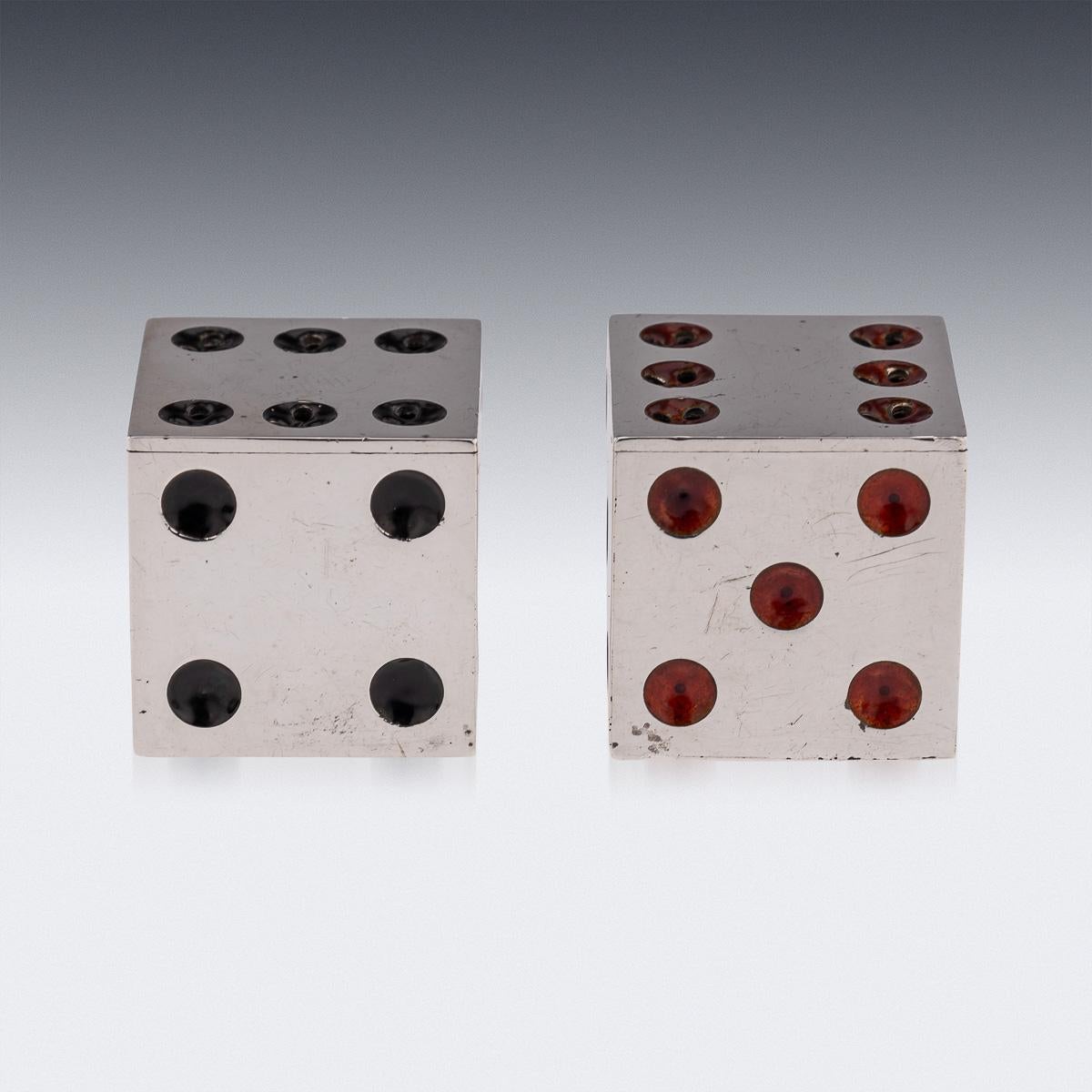 Antico dado scozzese in argento e smalto del 20° secolo, Hamilton & Inches c.1911 in vendita 2