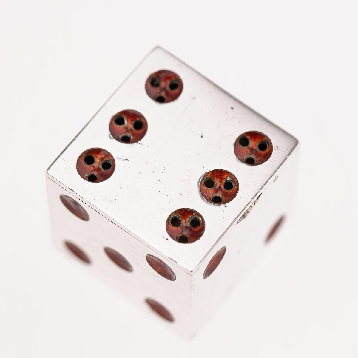 Antico dado scozzese in argento e smalto del 20° secolo, Hamilton & Inches c.1911 in vendita 6