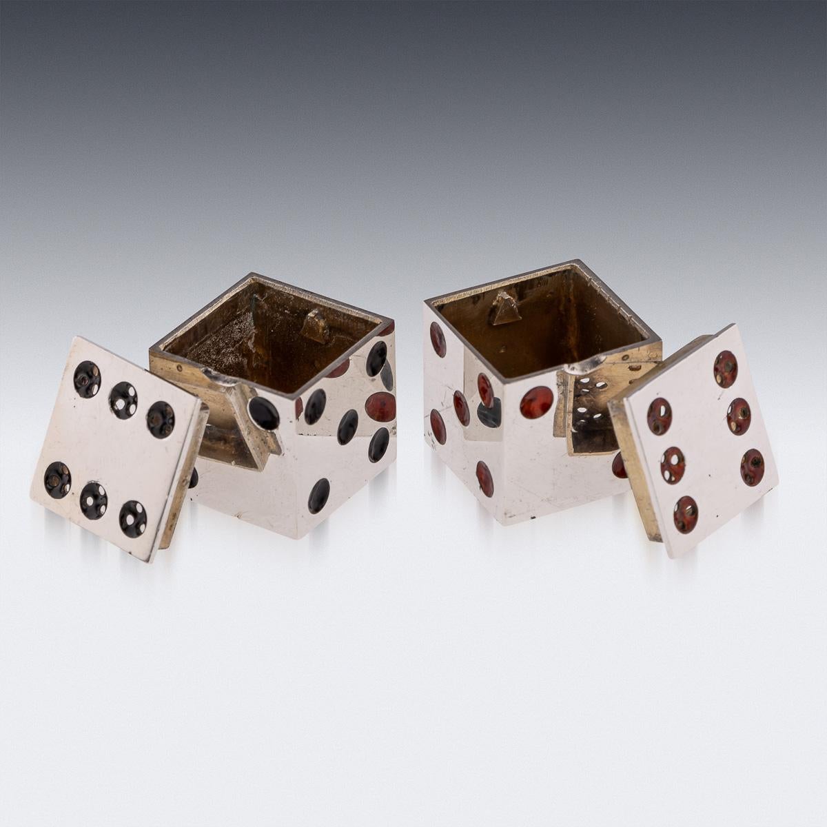 Antico dado scozzese in argento e smalto del 20° secolo, Hamilton & Inches c.1911 in vendita 3