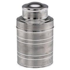 Shakers de voyage en argent massif anglais du 20e siècle