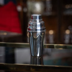 Shaker da cocktail inglese in argento massiccio in stile Art Déco del XX secolo, Sheffield, 1936 circa