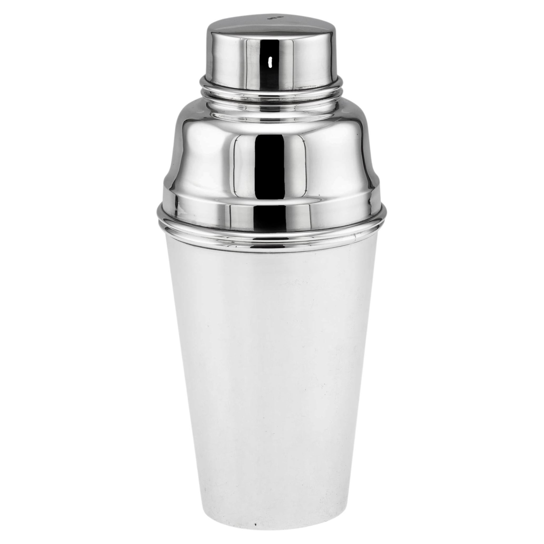 Art Deco 20thC English Solid Silver Cocktail Shaker, Sheffield c.1936 For Sale