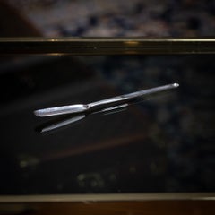 Antico cucchiaio per midollo in argento massiccio in stile georgiano del XVIII secolo, Jon Willis, Londra, 1790 circa
