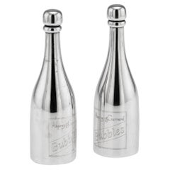 Solid Silver Champagne Bottle Bubble Blowers by Asprey & Garrard, 2000