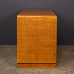 Antique 20th Century English Oak Art Deco Desk By Heals c.1920