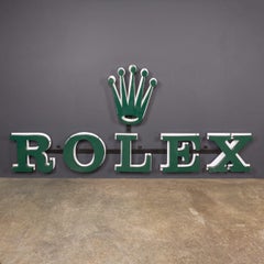 Vintage 20th Century Monumental Swiss Rolex Store Sign c.1980