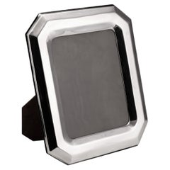 Vintage 20th Century Italian Solid Silver Octagonal Photograph Frame c.1960