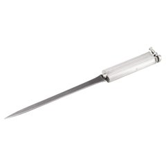 Vintage 20thC Silver Plated Lighter / Letter Opener By Dunhill, Made In England