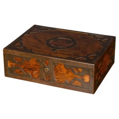 Antique 19th Century Burr Walnut Mozarts "Don Giovanni" Manuscript Box