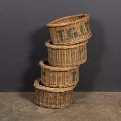 Antique 20th Century Edwardian Set Of Four Cherry Pickers' Baskets c.1910