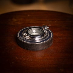 Posacenere vintage a forma di oblò del XX secolo, realizzato da Paul Dupré Lafon per Hermès, Parigi