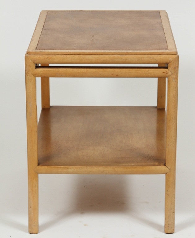 Johan Tapp for Gumps End Table with Leather Top For Sale 1