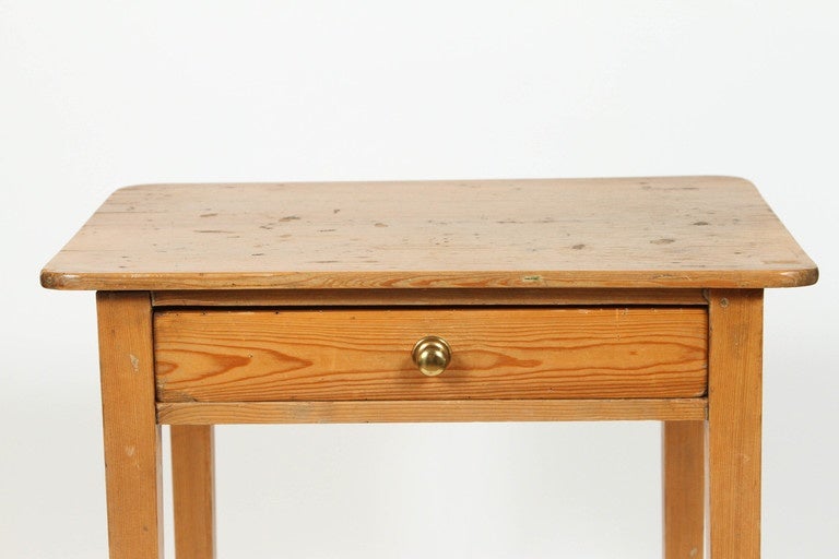 English Side Table 19th Century, Pine
