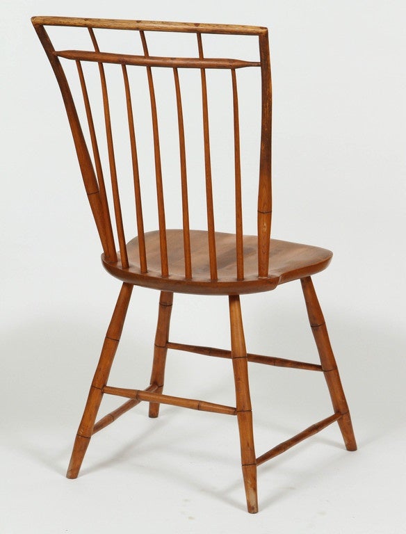 20th Century Pair of Windsor Chairs with Pinned Backs For Sale