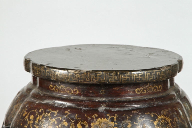 Chinese Lacquer Stool