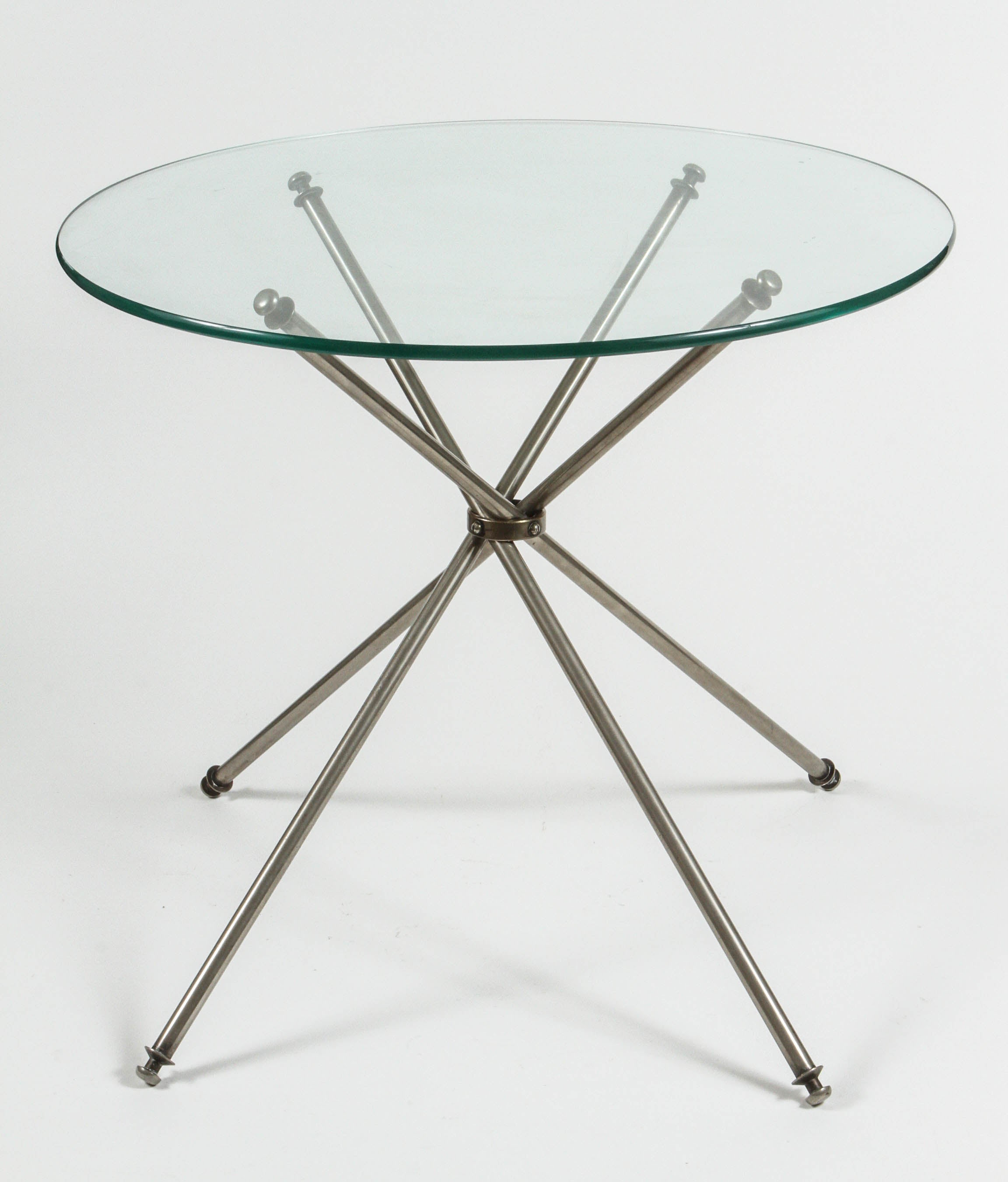 Collapsable Campaign Style Side Table For Sale