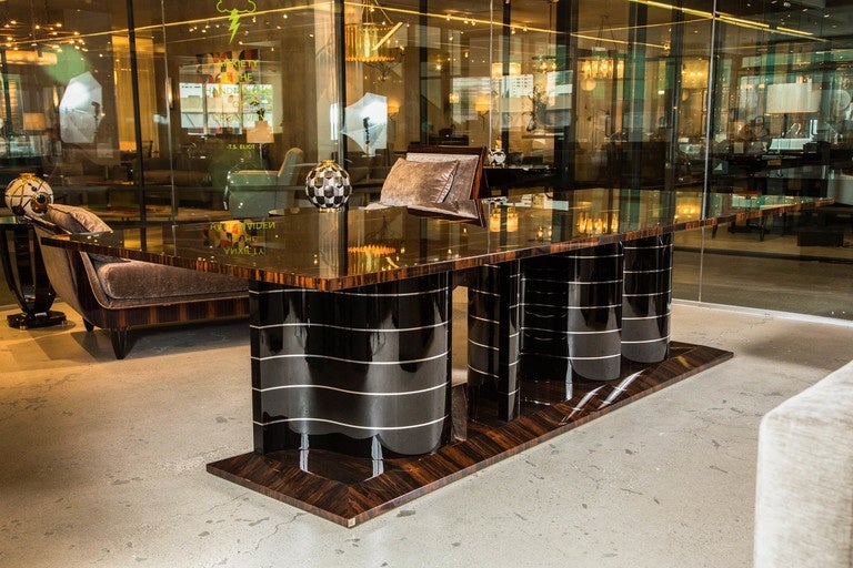 Contemporary Art Deco Style Dining Table