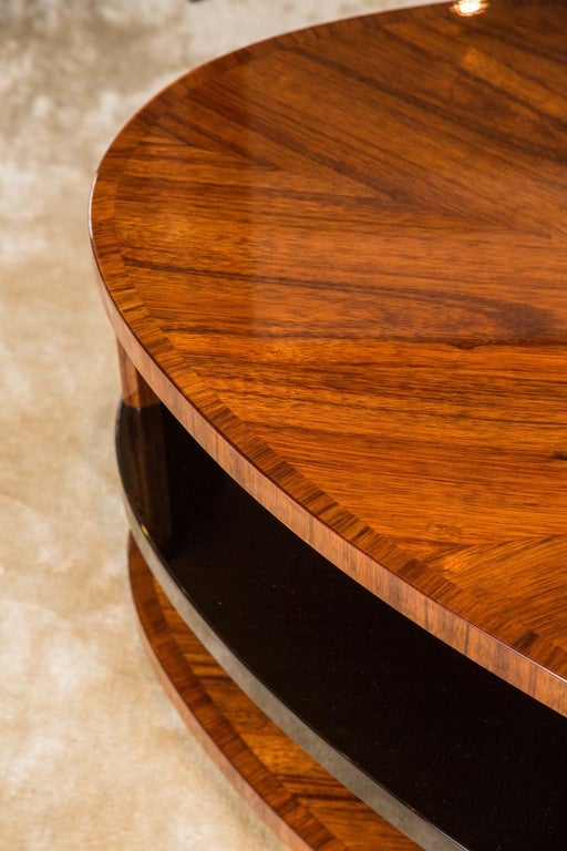 Inlay Art Deco Style Coffee Table in Laurel For Sale