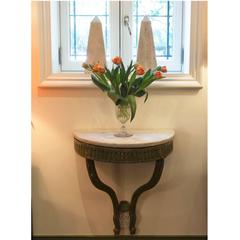 18th Century Italian Green Painted Console