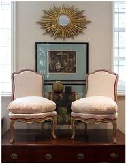 Pair of Vintage French Louis XV-Style Slipper Chairs