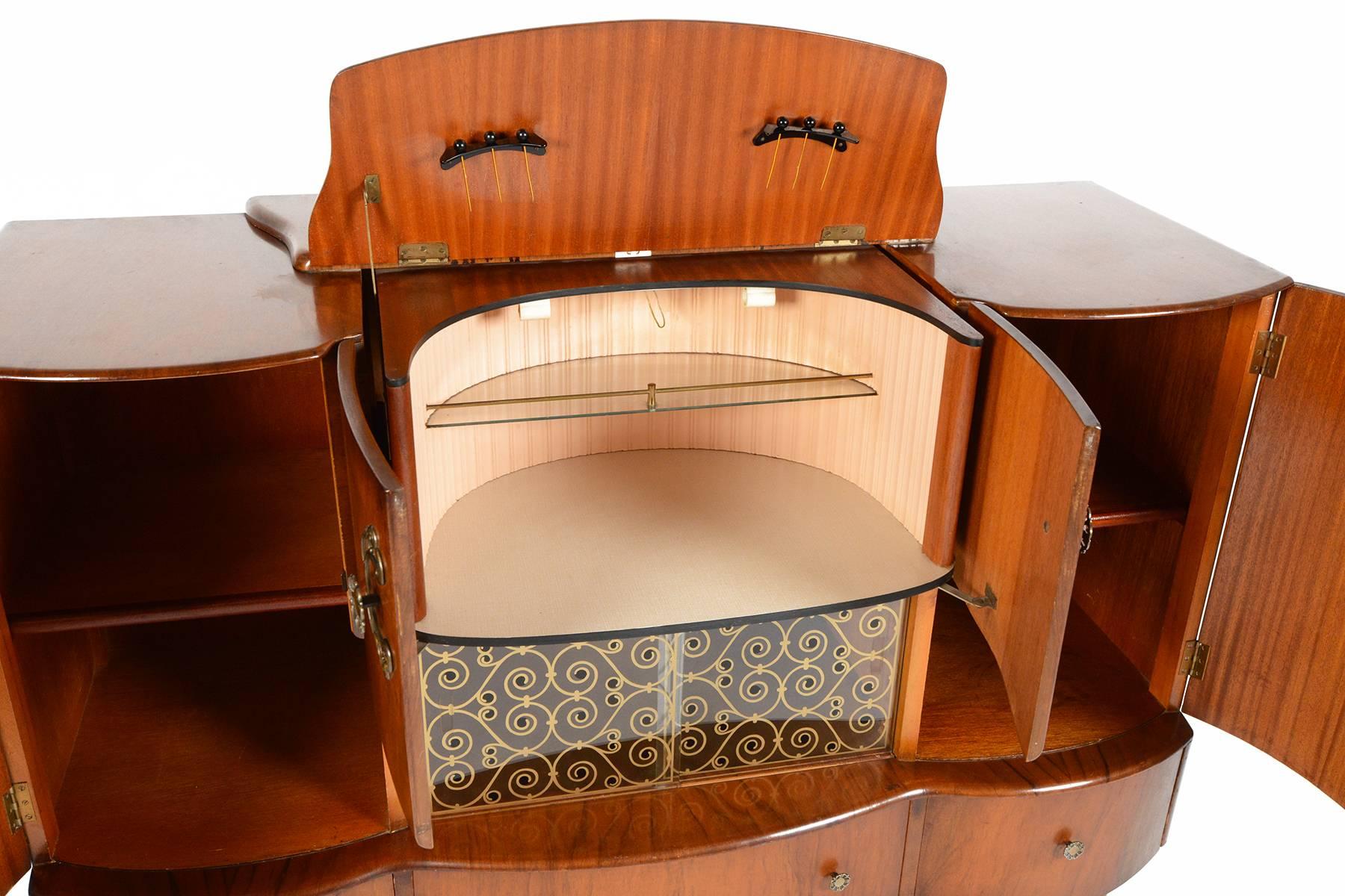 Beautility Art Deco Bar in Elm In Good Condition In Berkeley, CA