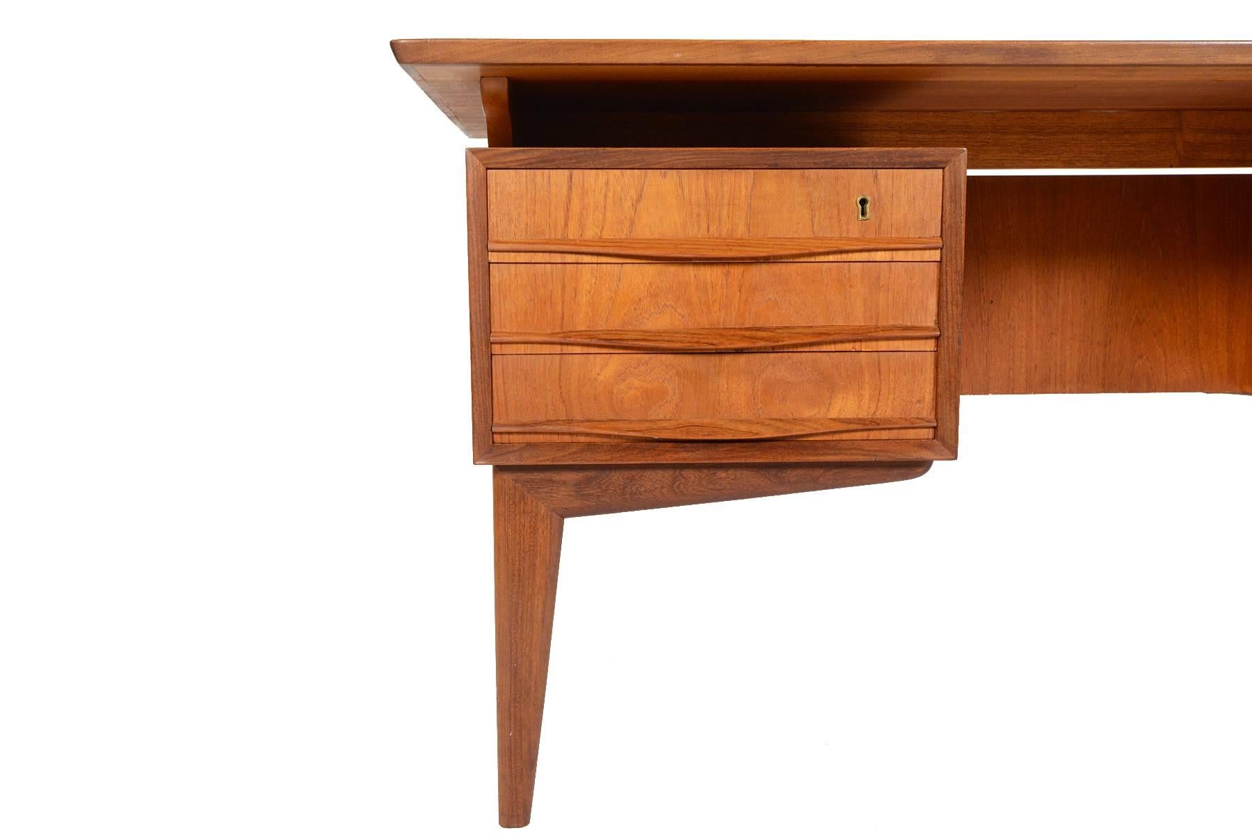 Mid-Century Modern Danish Modern Svend Madsen Style Executive Desk