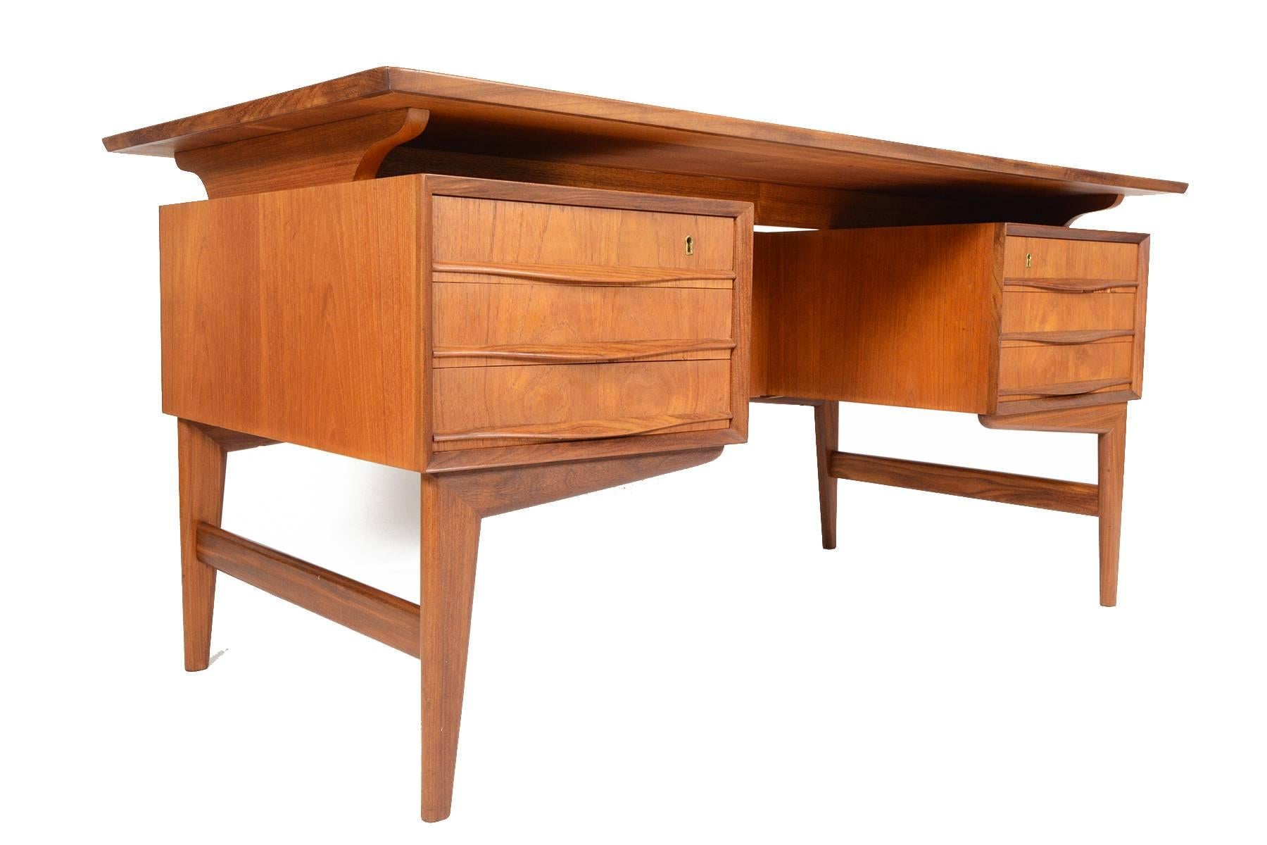 Danish Modern Svend Madsen Style Executive Desk 2