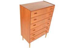 Poul Volther Six-Drawer Highboy Dresser