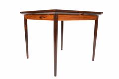 Brazilian Rosewood Square Draw Leaf Dining Table