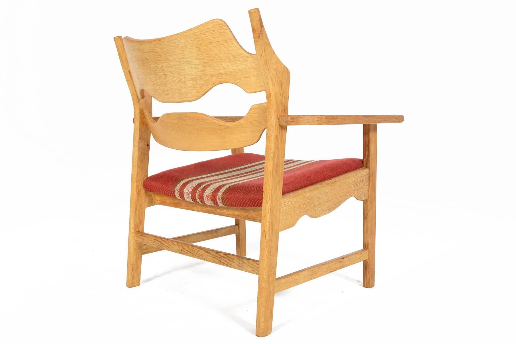 Mid-Century Modern Henning Kjaernulf Oak Lounge Chair