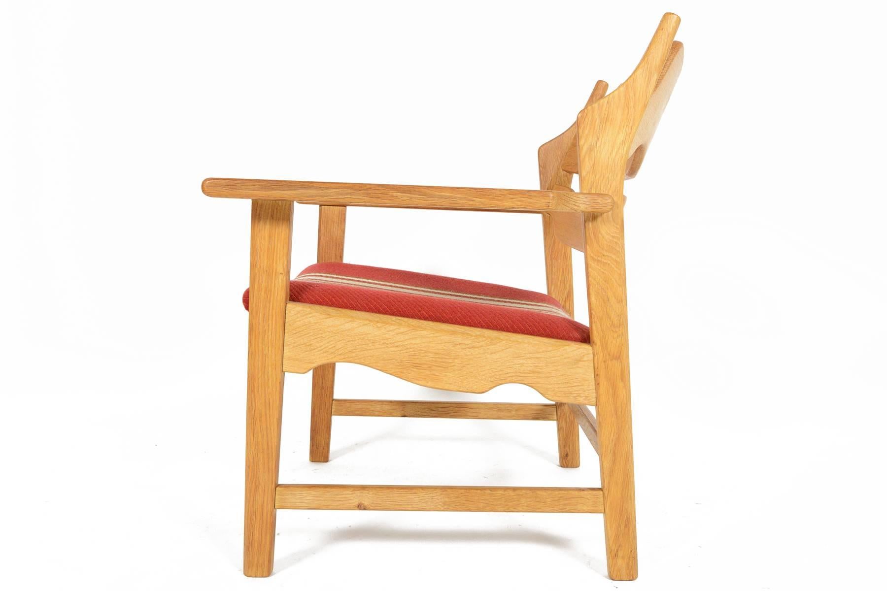 Danish Henning Kjaernulf Oak Lounge Chair