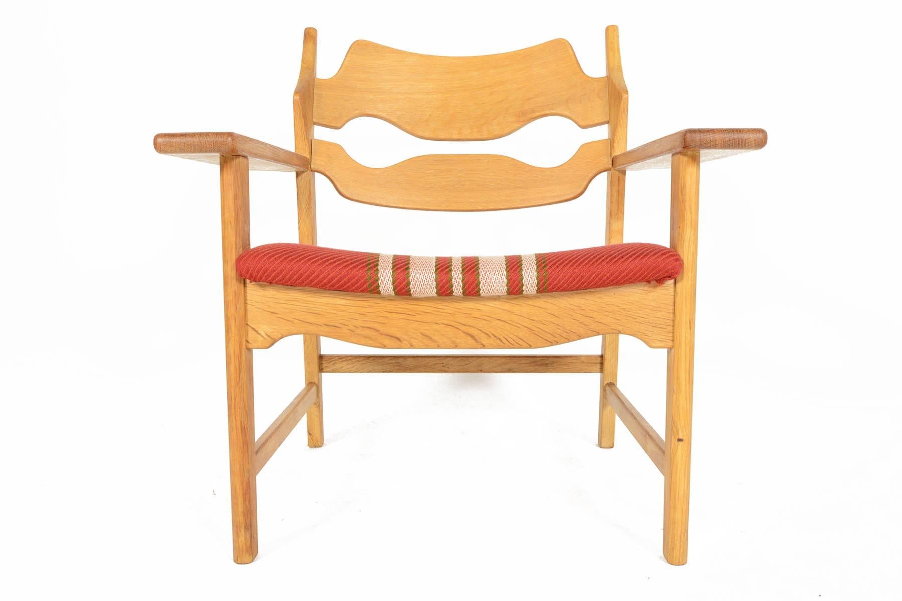 Mid-20th Century Henning Kjaernulf Oak Lounge Chair