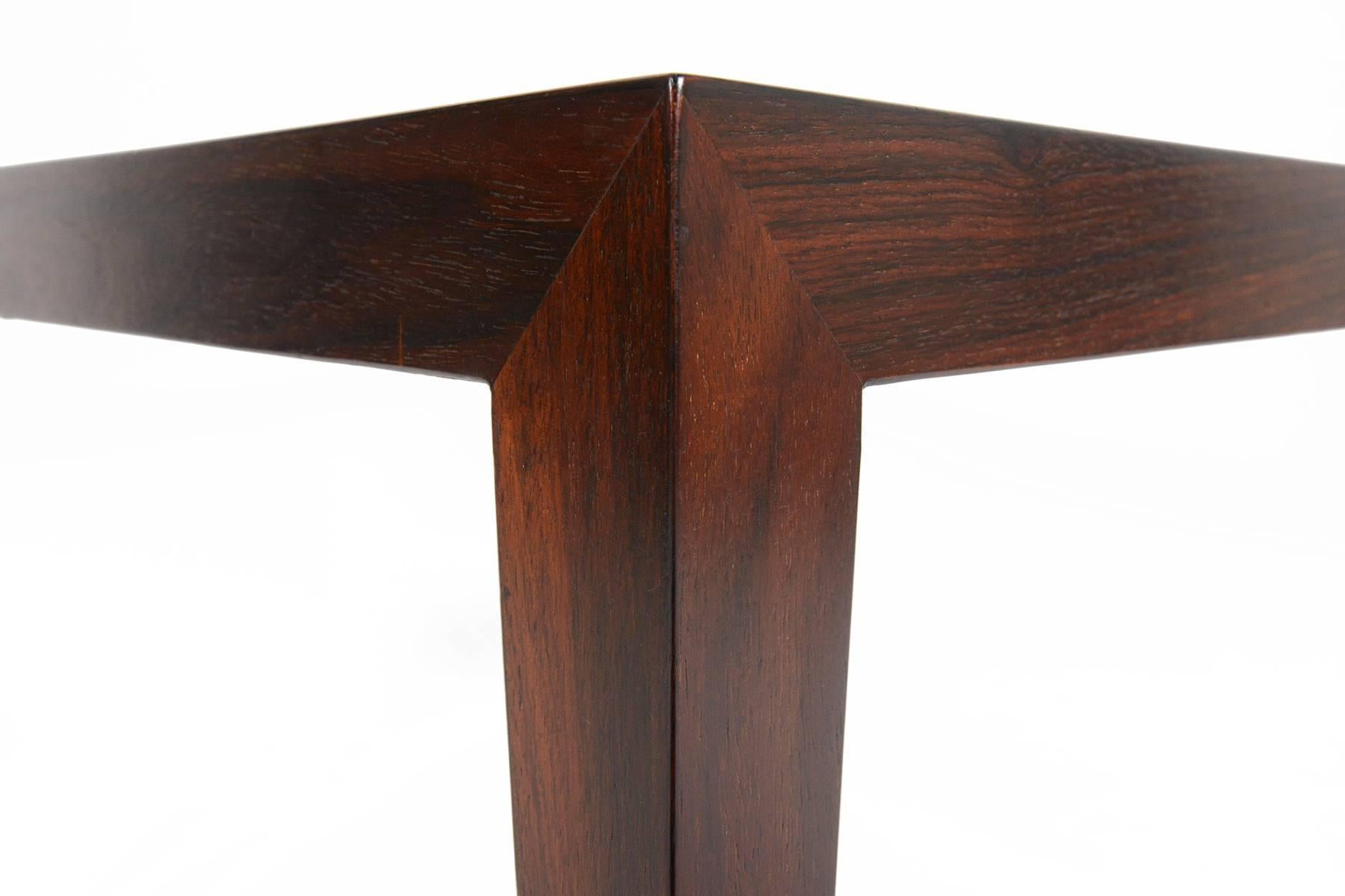 Scandinavian Modern Severin Hansen Rosewood Square Coffee Table