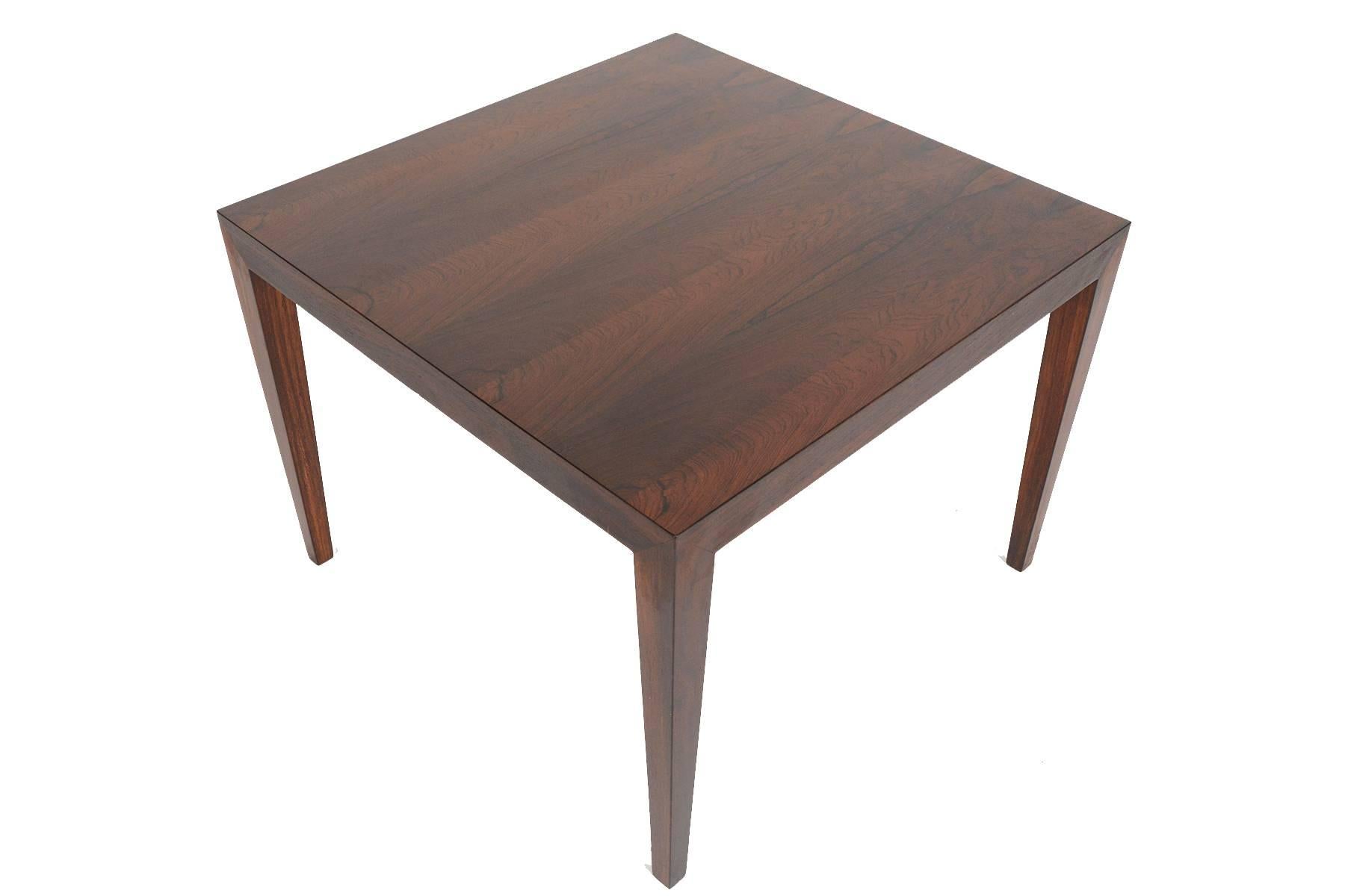 Severin Hansen Rosewood Square Coffee Table In Excellent Condition In Berkeley, CA