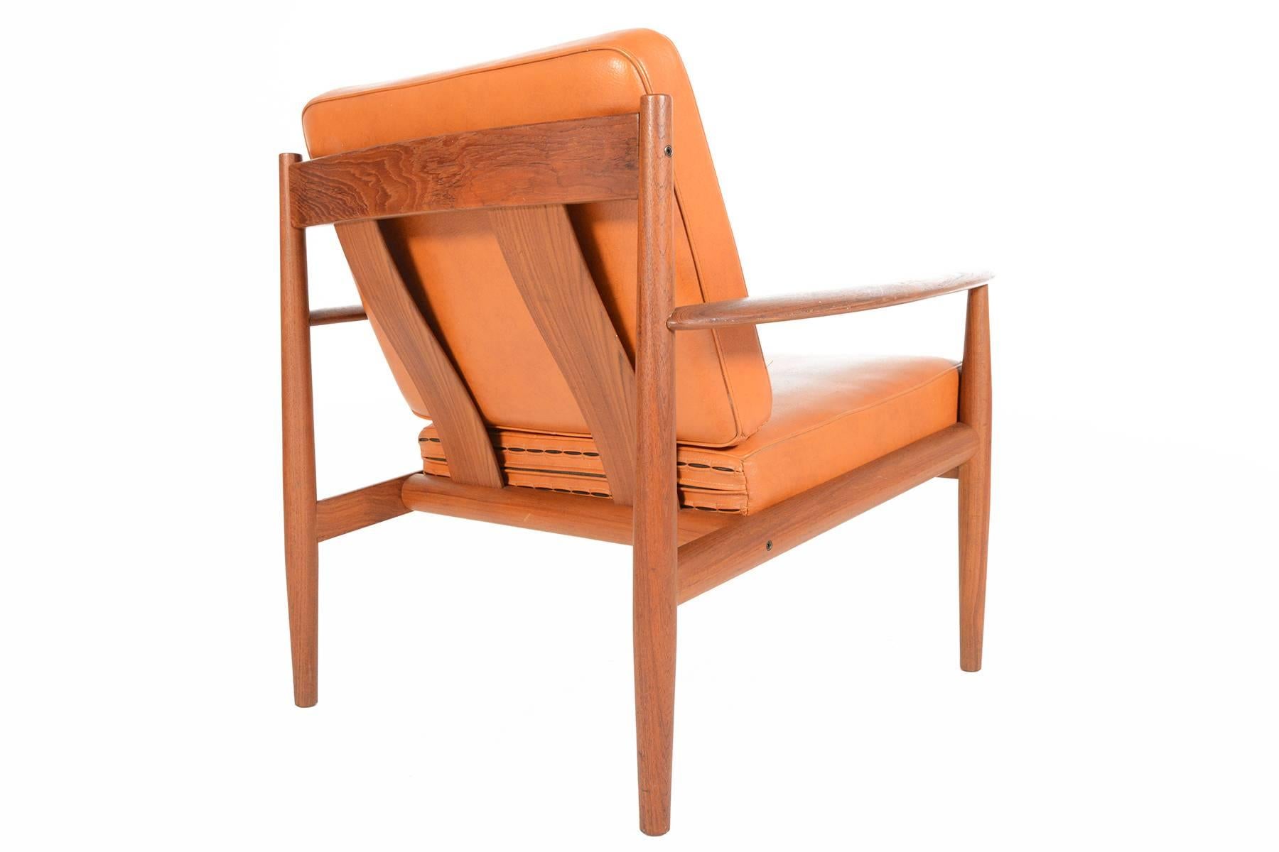 Mid-20th Century Pair of Grete Jalk Lounge Chairs in Teak