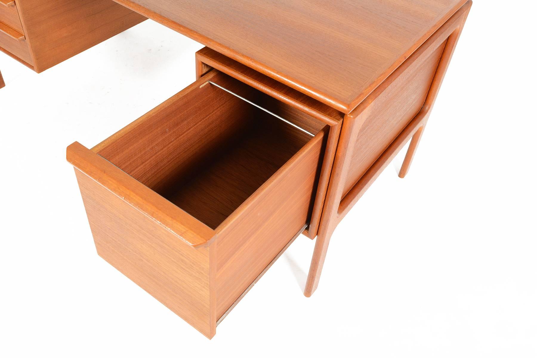 20th Century G.V. Gasvig Teak Executive Desk