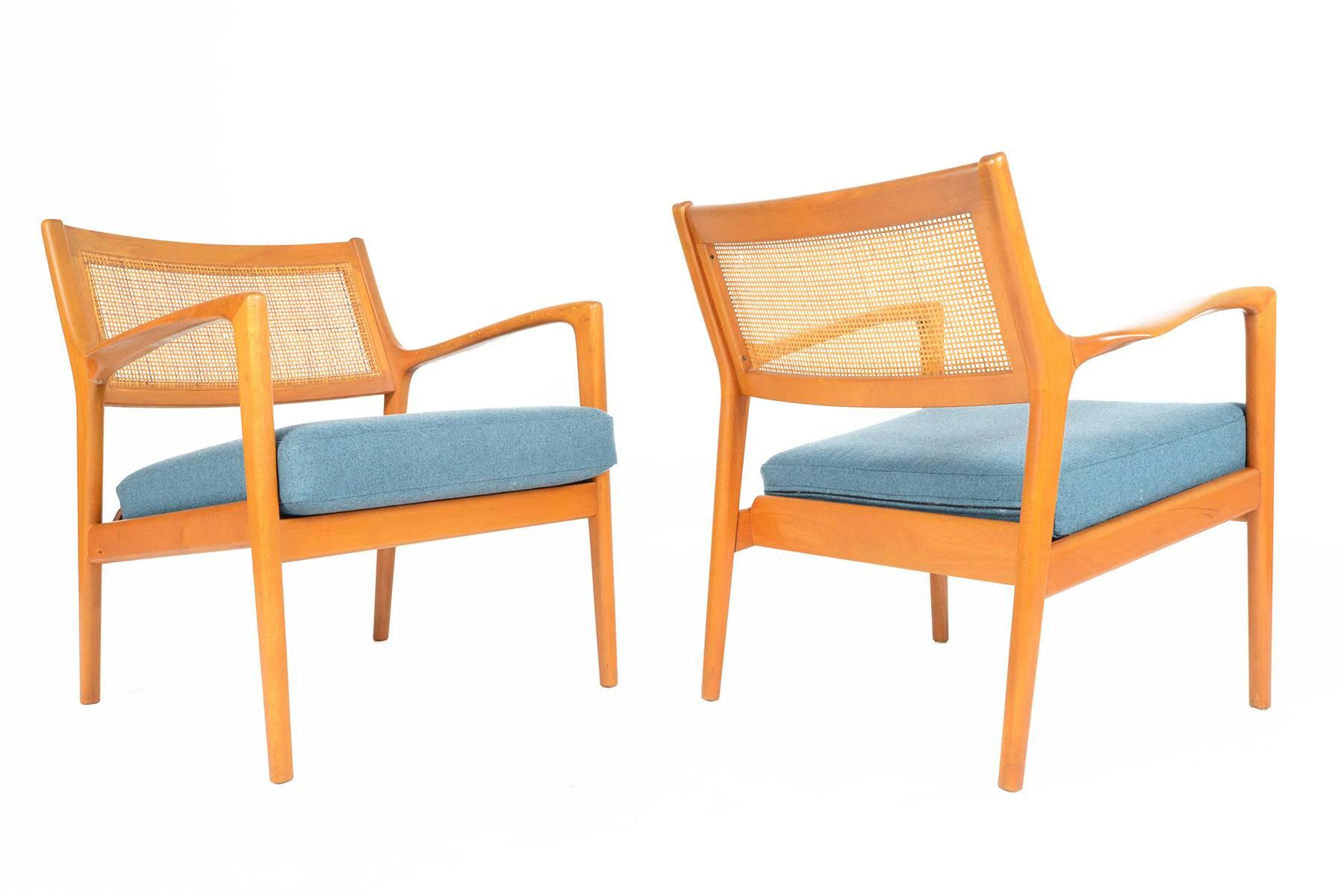 Swedish Pair of Model F139 Teak Lounge Chairs by Karl Erik Ekselius