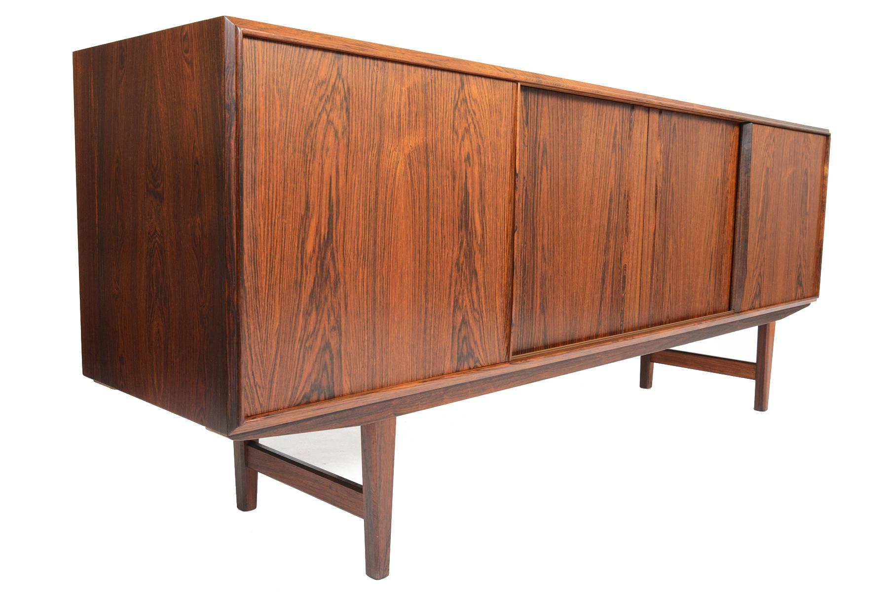 E.W. Bach Rosewood Sliding Door Credenza 3