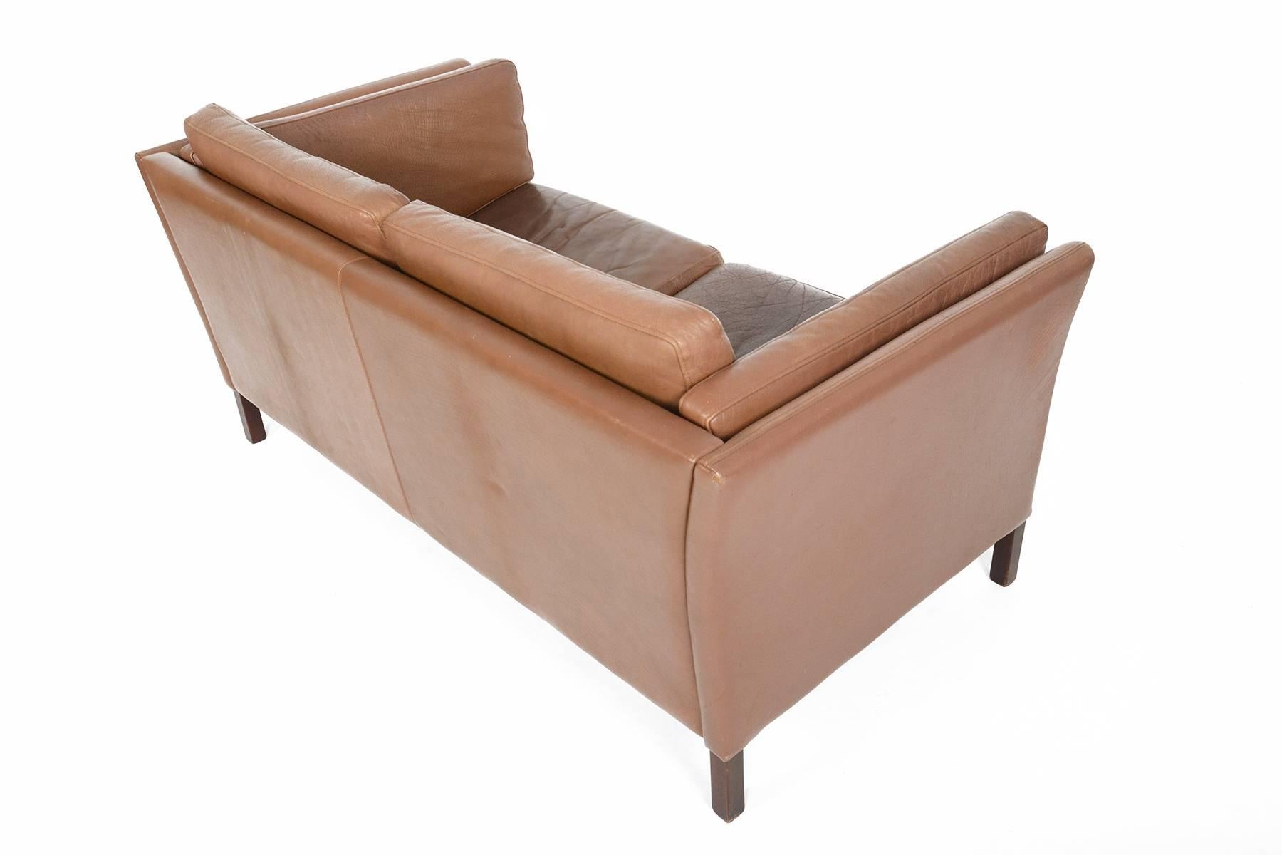 leather loveseat and sofa
